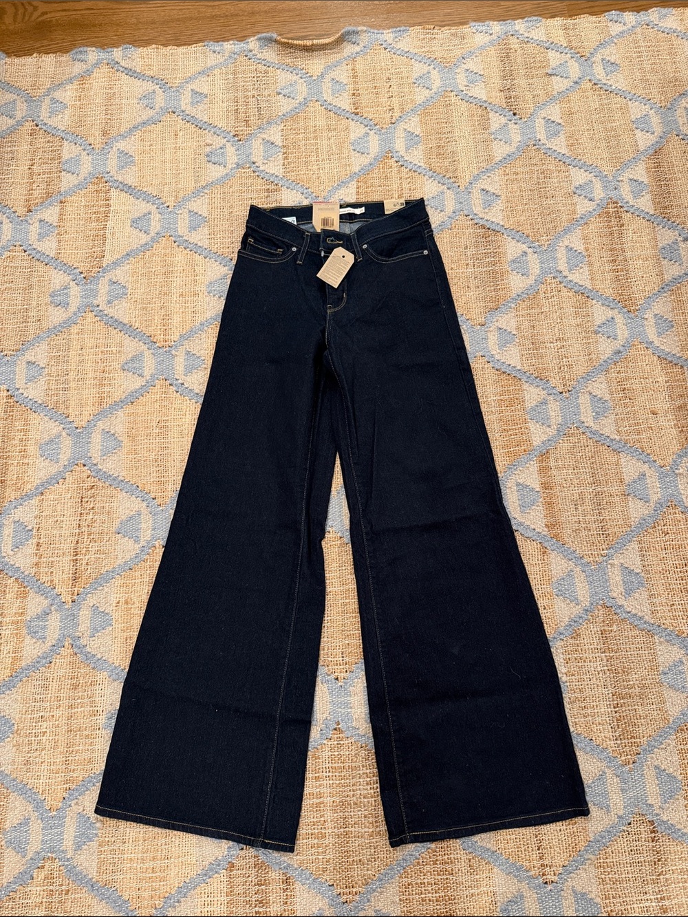 Levi's Black Wide Leg High-Rise Jeans